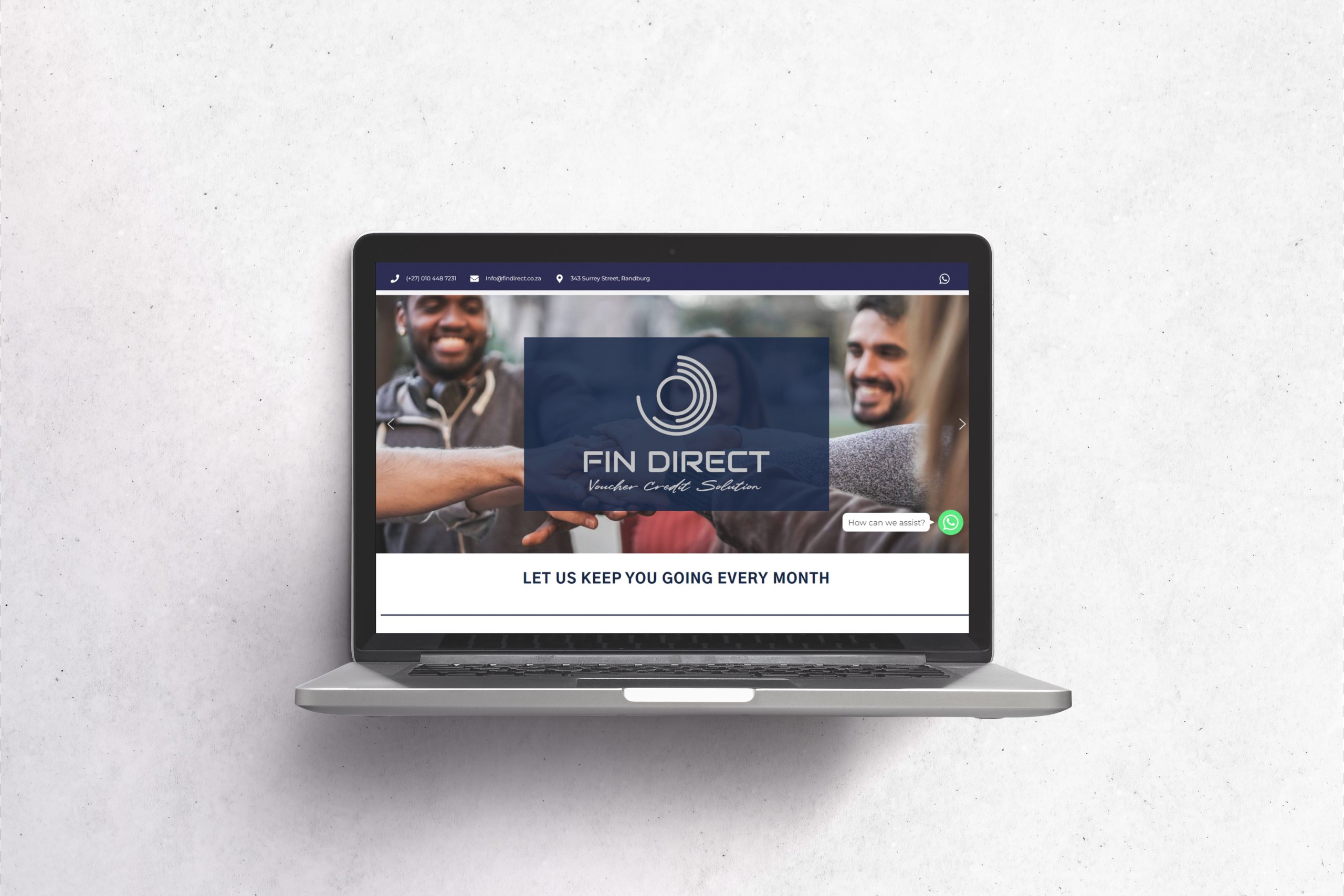 FinDirect project mockup