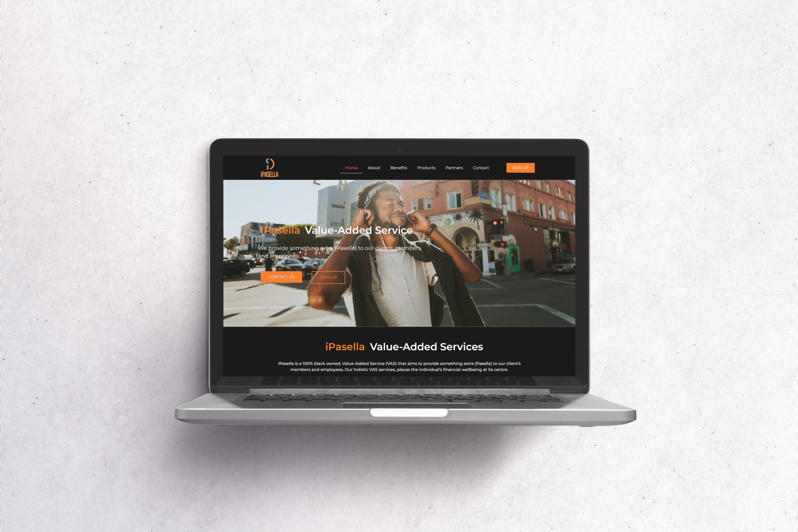 iPasella project mockup