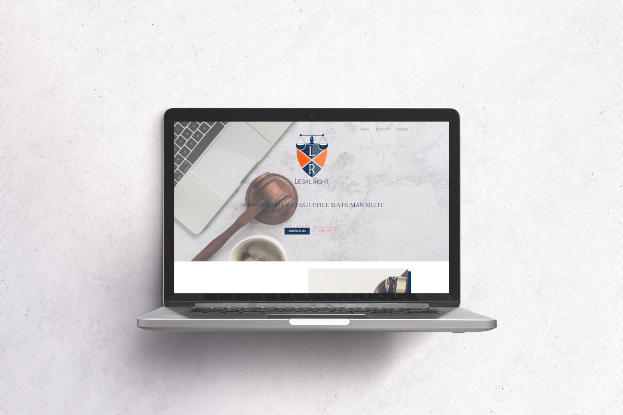 Legal Right project mockup