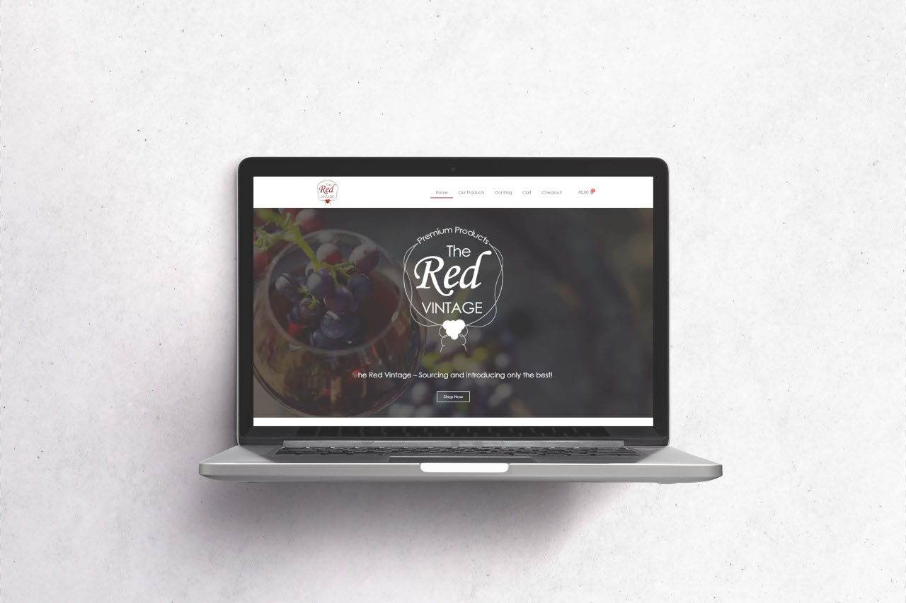 The Red Vintage project mockup